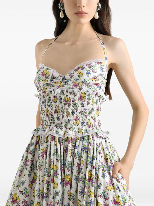 floral ruffled maxi dress F60GHT HS5T9HA5XL DOLCE & GABBANA 