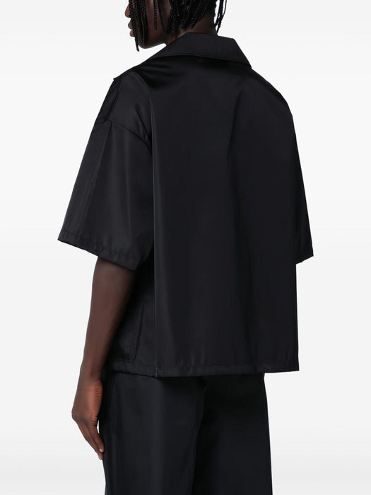 triangle-logo bowling shirt SC449 S OOO 1WQ8F0002 PRADA 