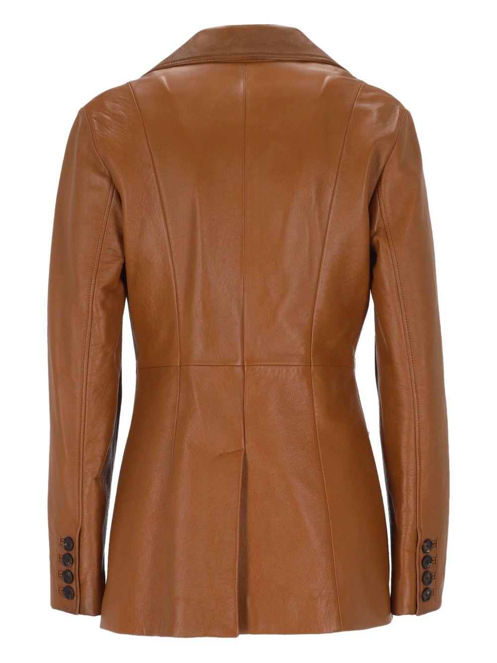 patch-pocket leather jacket 25ACV33204 244 CHLOÉ 