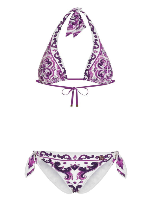 Maiolica-print bikini set O8A54J ONO19IP3TN DOLCE & GABBANA 