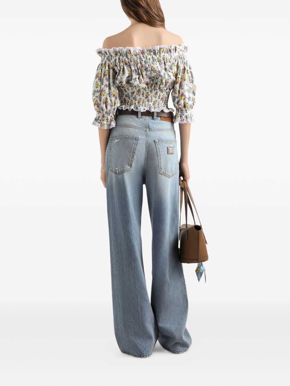 floral-print off-shoulder top F7BG4T HS5T9HA5XL DOLCE & GABBANA 