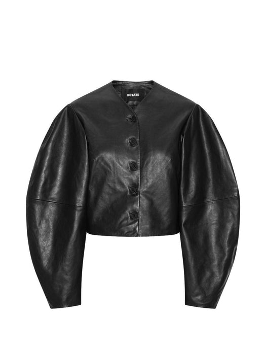 Button leather jacket 116172100  ROTATE 