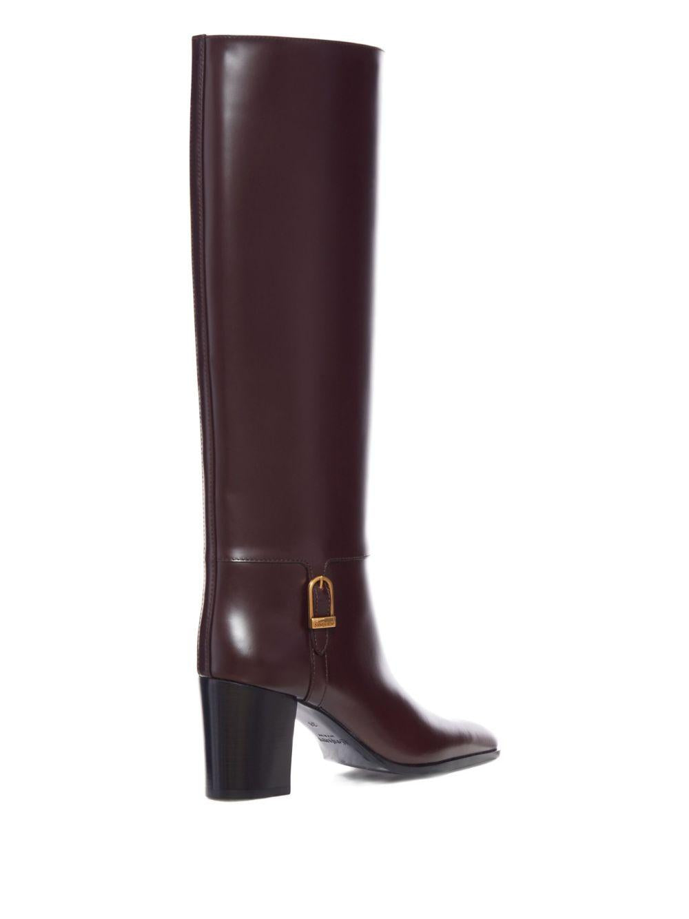 70mm buckle-detail calf-leather boots 818207 AAEHR6033 SAINT LAURENT 