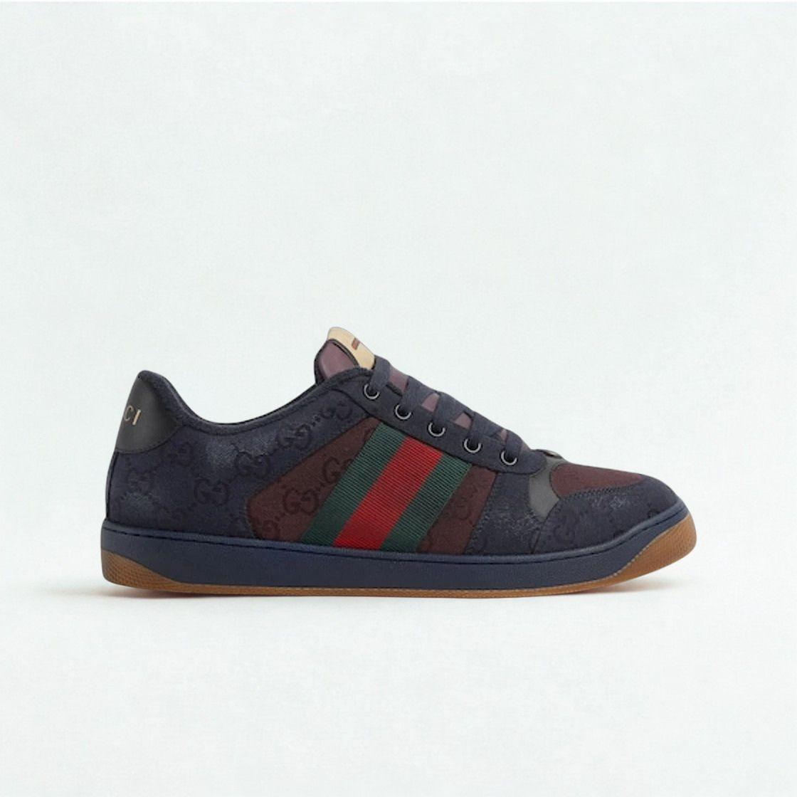 Gucci Screener Sneakers Dark Blue 857889 FAFEN4446 GUCCI 