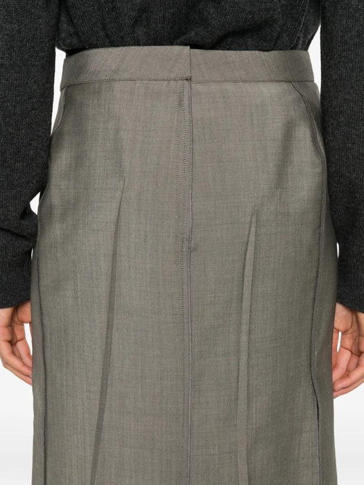Pressed Tailored Midi Skirt 1326WSK007362C 9889 VICTORIA BECKHAM 