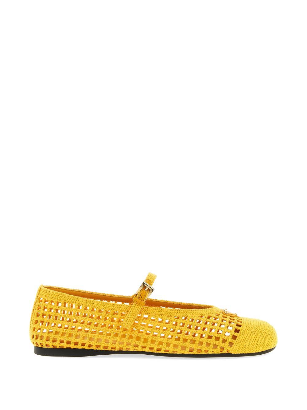 crochet strap ballet flats 1F364O F 005 2F46F0377 PRADA 