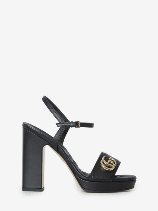 Sandals with platform and double G 853693 A3N001000 GUCCI 
