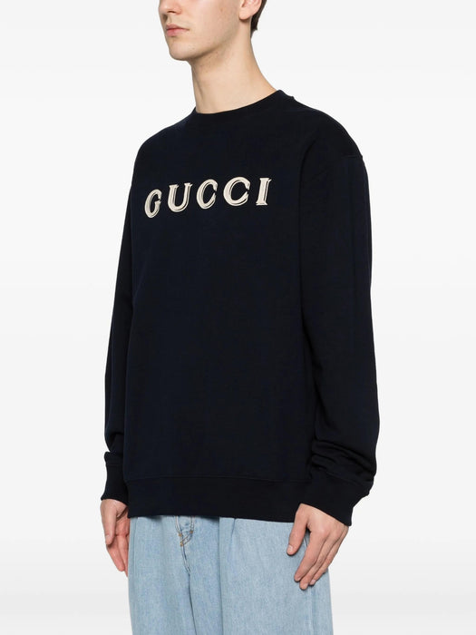 Cotton jersey sweatshirt with embroidery 854224 XJHNA4794 GUCCI 