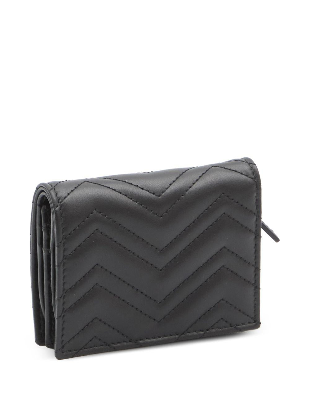 GG Marmont chevron leather walletblack 466492 AAET81000 GUCCI 