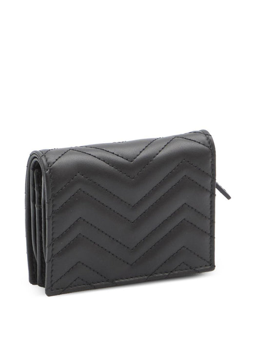 GG Marmont chevron leather walletblack 466492 AAET81000 GUCCI 