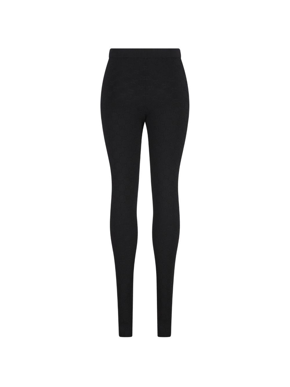 gg motif ribbed leggings<BR/><BR/> 852277 XKFCP1000 GUCCI 
