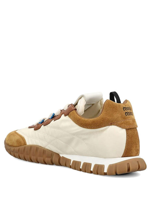 Tyre Sneakers in suede leather 5E417E F005 LYWF05KS MIU MIU 