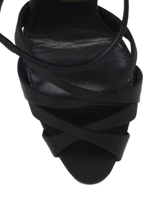 110mm Chandelle strappy platform sandals 860721 9QNAO1000 SAINT LAURENT 