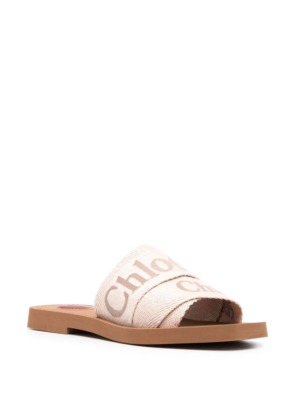 logo-embroidered slip-on sandals C23U188EF 26Y CHLOÉ 