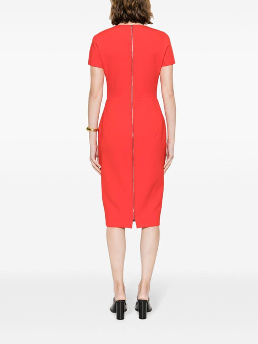 crepe shift dress 1124WDR005232A BRIGHT RED VICTORIA BECKHAM 
