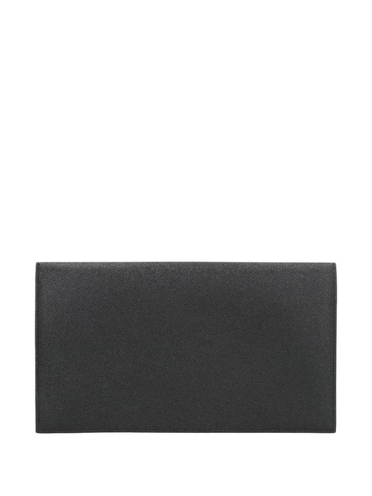 medium logo-plaque clutch bag 565739 1GF0J1000 SAINT LAURENT 