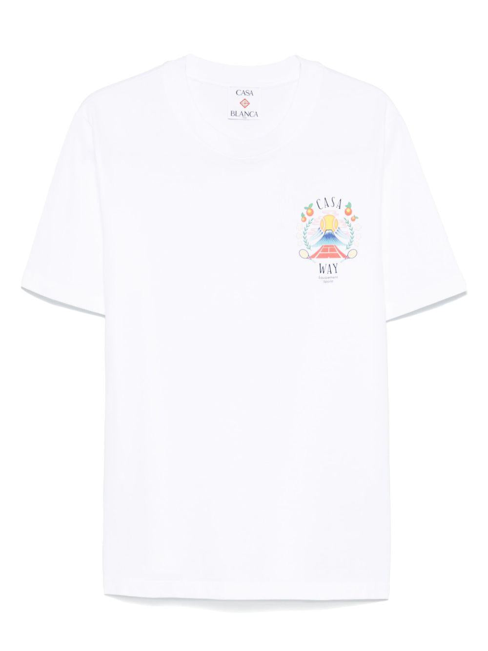 Casa Way T-shirt MPF25-JTS-001-08 CASA WAY MOUNTAIN CASABLANCA 