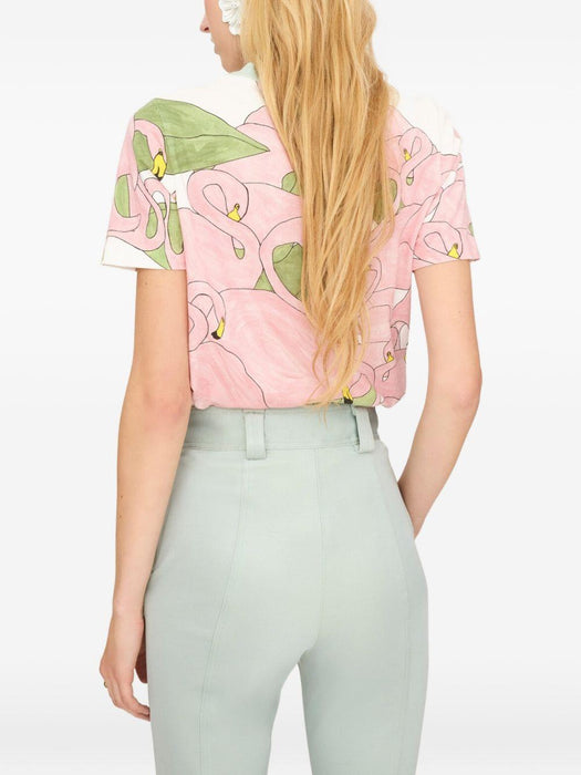 flamingo print t-shirt 26UJH08287 107 CHLOÉ 