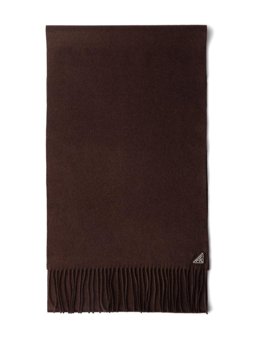 triangle-logo fringe scarf 2FS065 2COPF0038 PRADA 