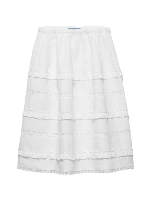 Embroidered linen skirt P181IR S OOO 192TF0009 PRADA 