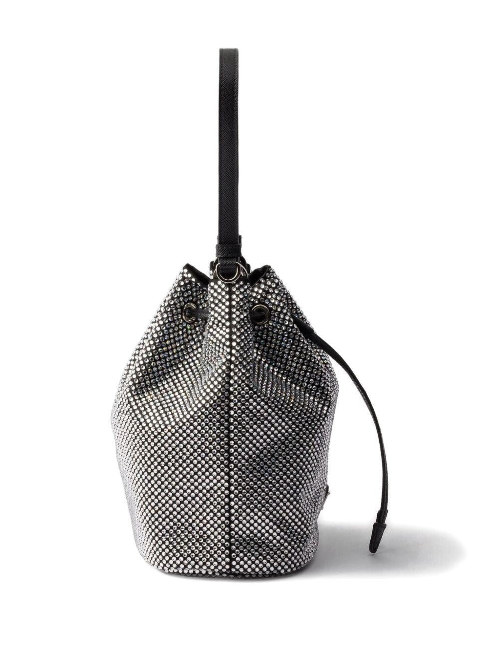 crystal-embellished bucket bag 1BE067 V OOD 2HNJF0T7O PRADA 