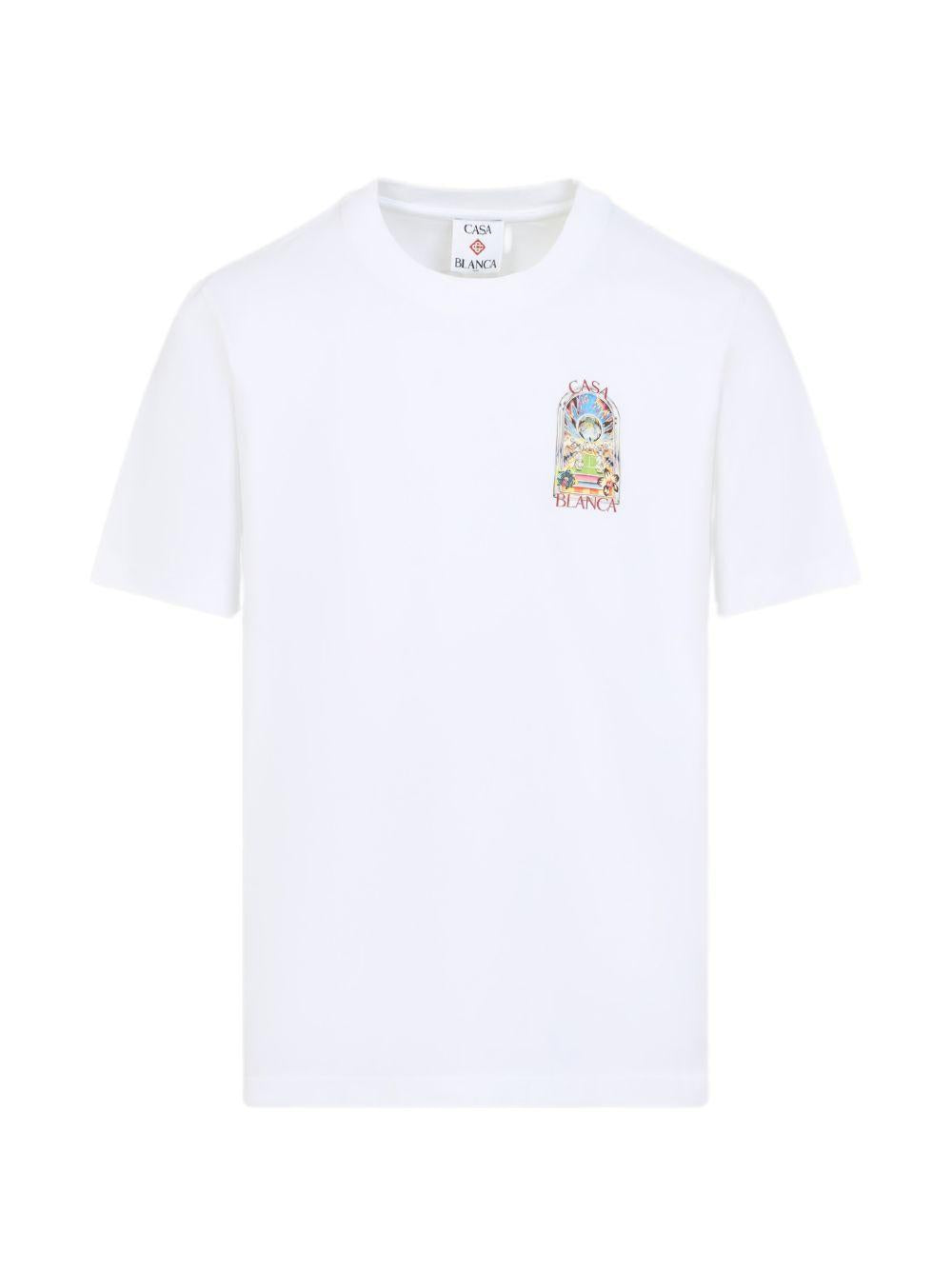 Tennis Landscape Short Sleeve T-Shirt M-SS26-JTS-001-15 TENNIS LANDSCAPE CASABLANCA 