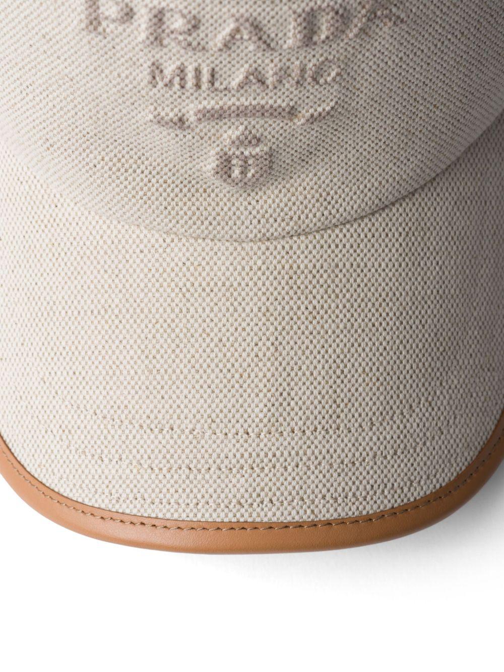 logo-embossed cotton cap 2HC179 ZPXF0018 PRADA 
