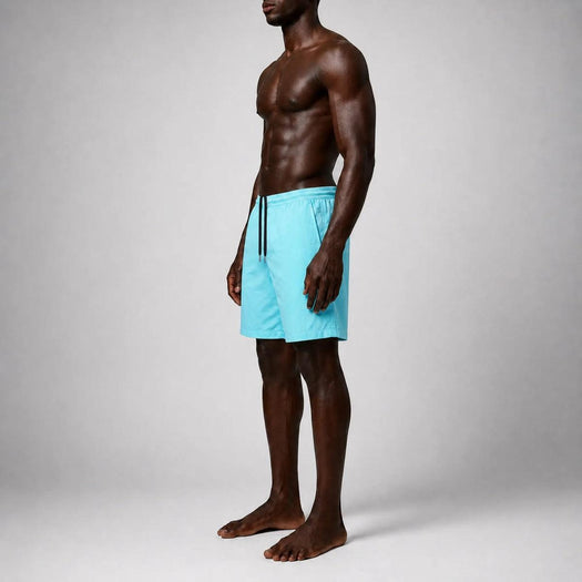 AquaSilk Blue Classic Swim Short NEAT BLUE TRUE TRIBE 