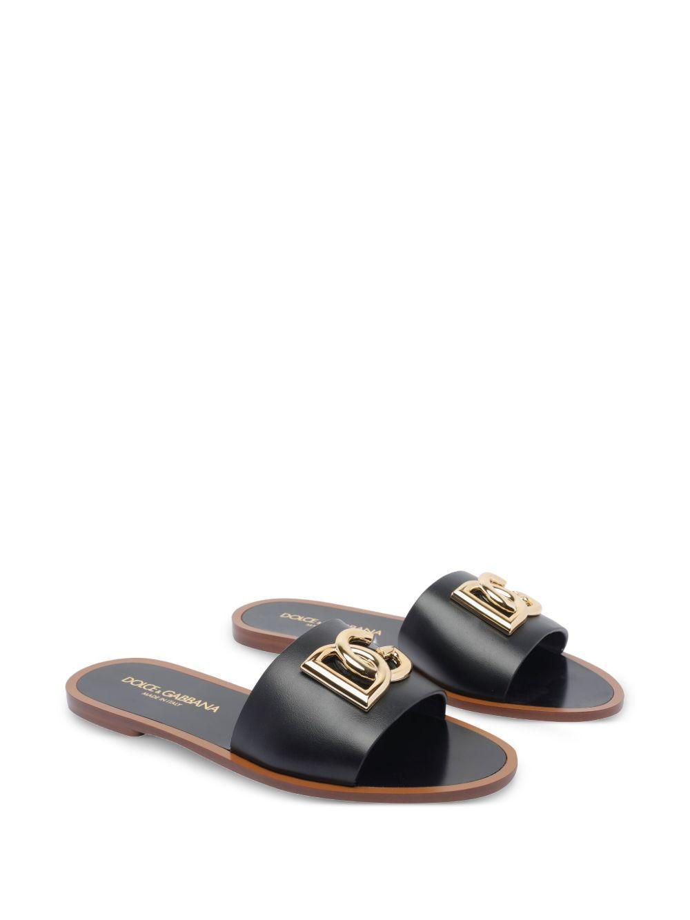 DG-logo leather sandals CQ0619 AW57680999 DOLCE & GABBANA 