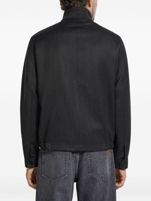 high-neck wool jacket UGT26A2 G154K98 ZEGNA 