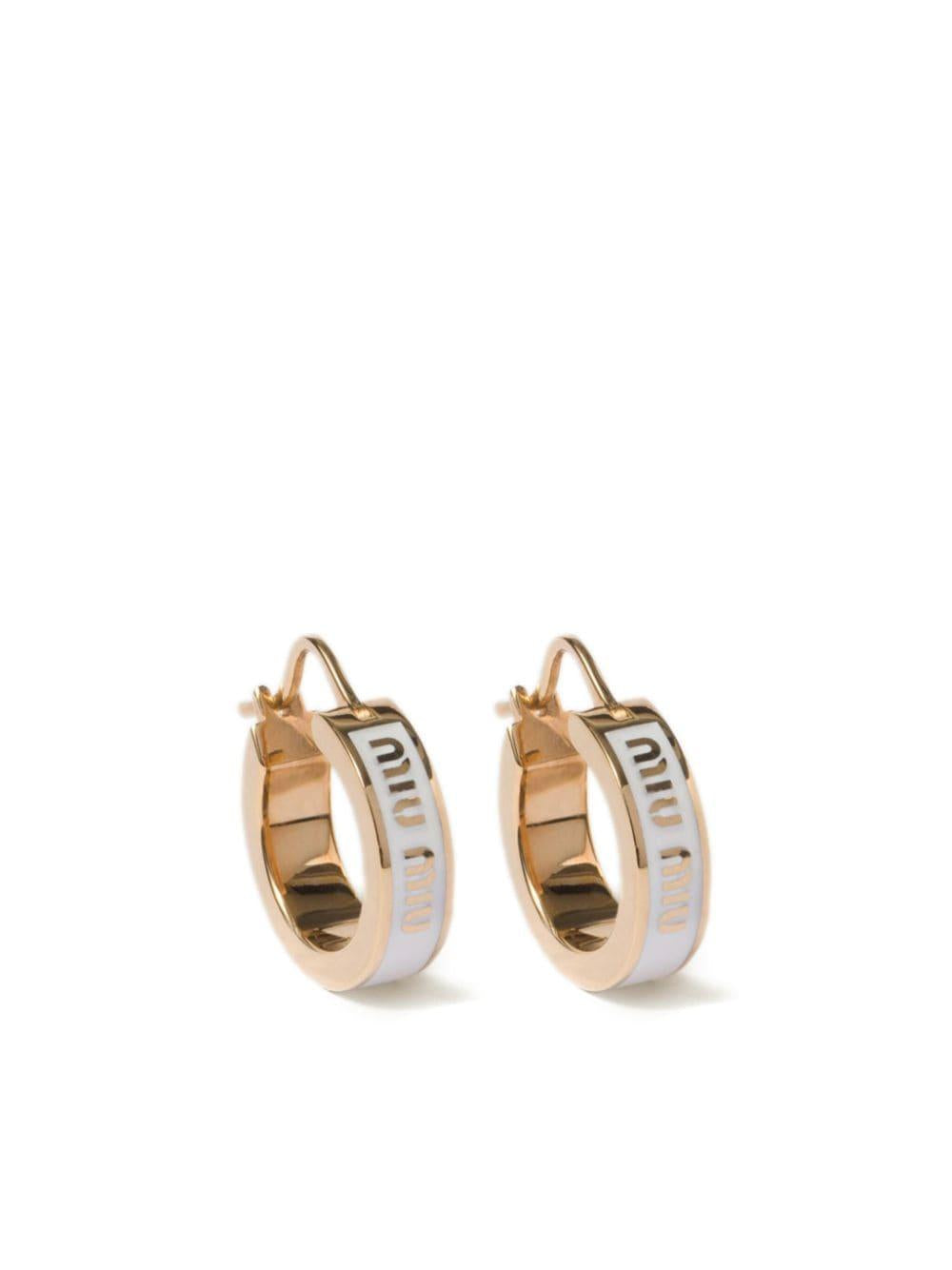 enamel hoop earrings 5IO103 2F6TF0009 MIU MIU 