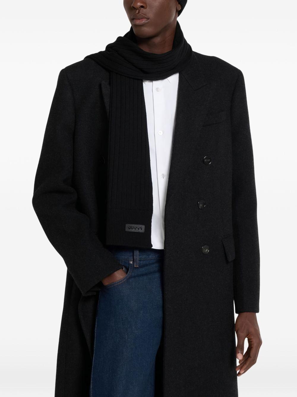 ribbed wool scarf 812378 4G2001000 GUCCI 