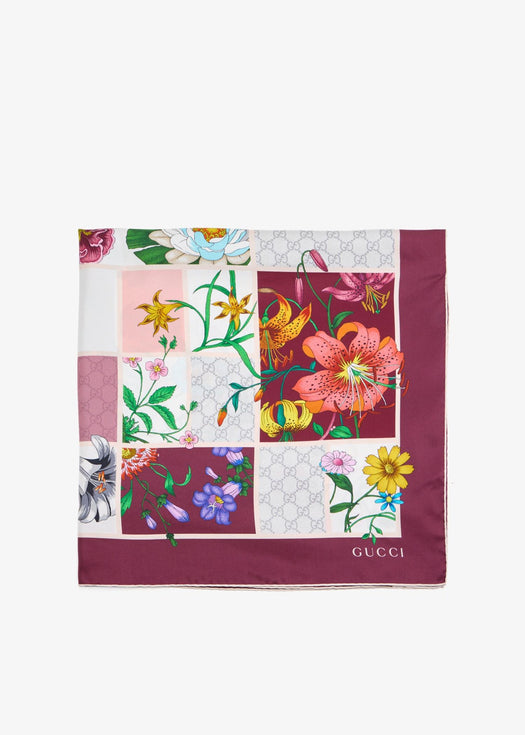 Printed silk twill carré 850107 3G0015472 GUCCI 