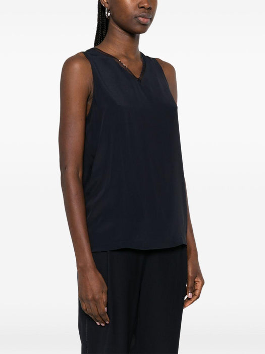 V-neck sleeveless top TPD266F295L775 5146 FABIANA FILIPPI 