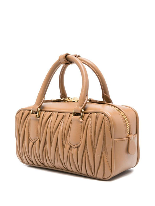 Arcadie matelassé leather tote bag 5BB142 V OON N88F098L MIU MIU 