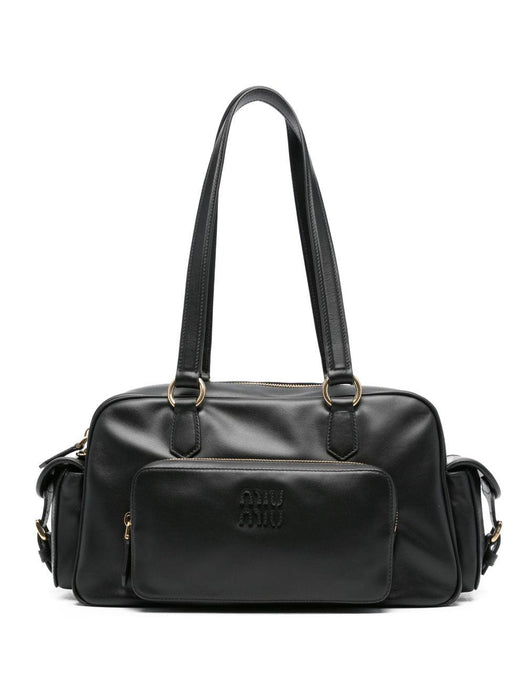 leather top-handle tote bag 5BB179 2ICYF0002 MIU MIU 