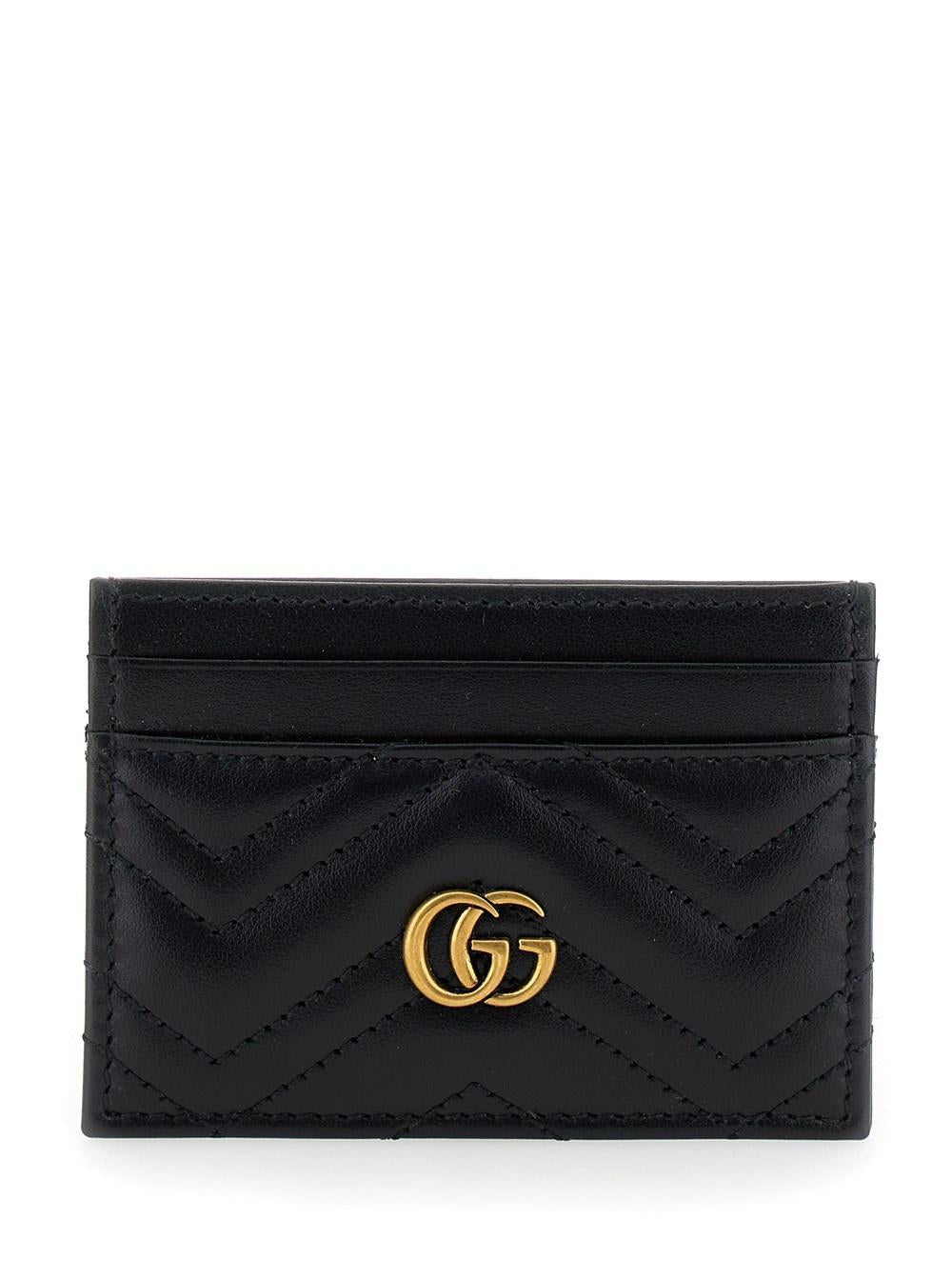 Black Card-Holder with GG Logo 443127 DTD1T1000 GUCCI 