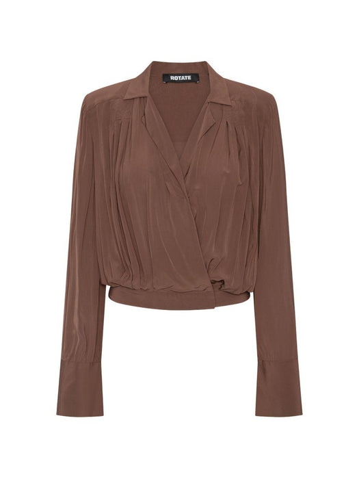 pleated long-sleeve blouse 1156672037 2037 ROTATE 