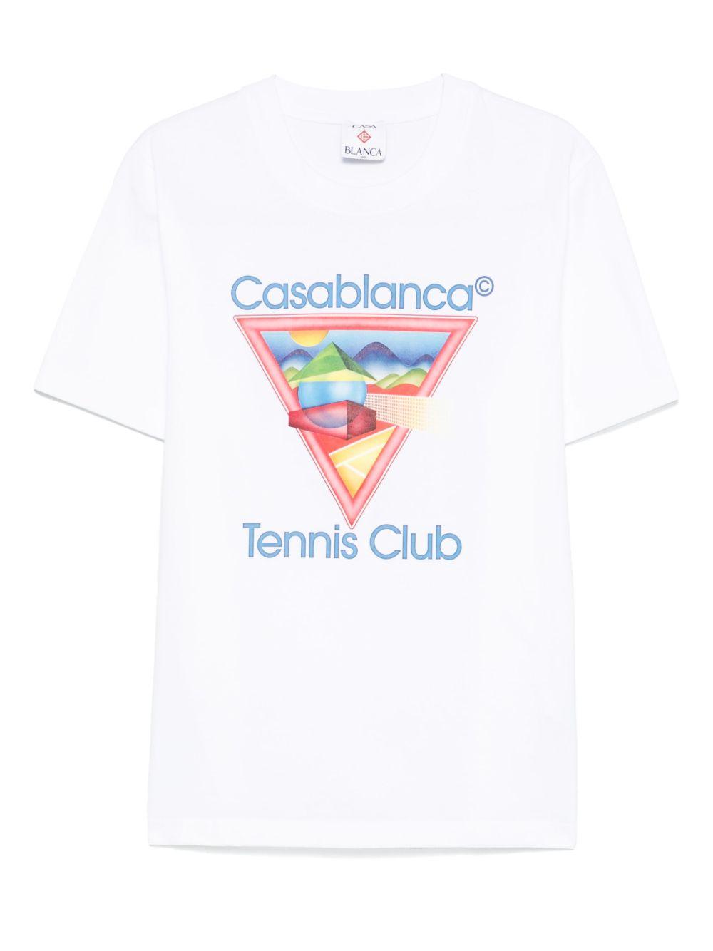 Tennis Club Icon T-shirt MPF25-JTS-001-01 TENNIS CLUB ICON CASABLANCA 