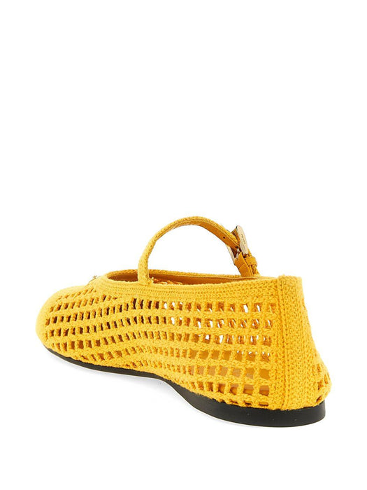 crochet strap ballet flats 1F364O F 005 2F46F0377 PRADA 