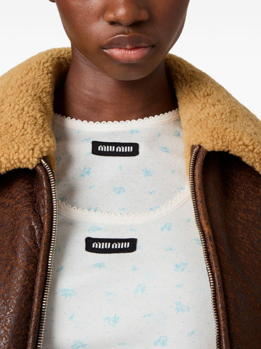 floral-print tank top MJT727 S OOO 18ZUF0AZ1 MIU MIU 