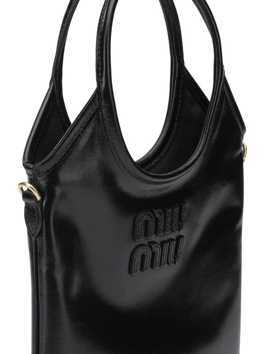 Ivy leather tote bag 5BA281 V OLI 2IEOF0002 MIU MIU 
