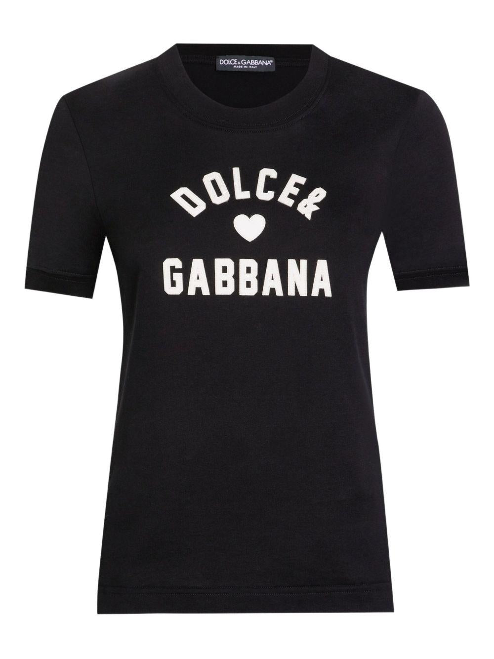 logo-print cotton T-shirt F8N08Z GDDBFN0000 DOLCE & GABBANA 