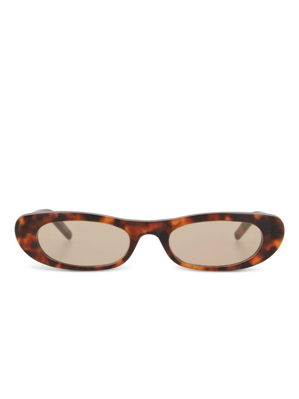 tortoiseshell oval-frame sunglasses 713740 Y99562336 SAINT LAURENT 