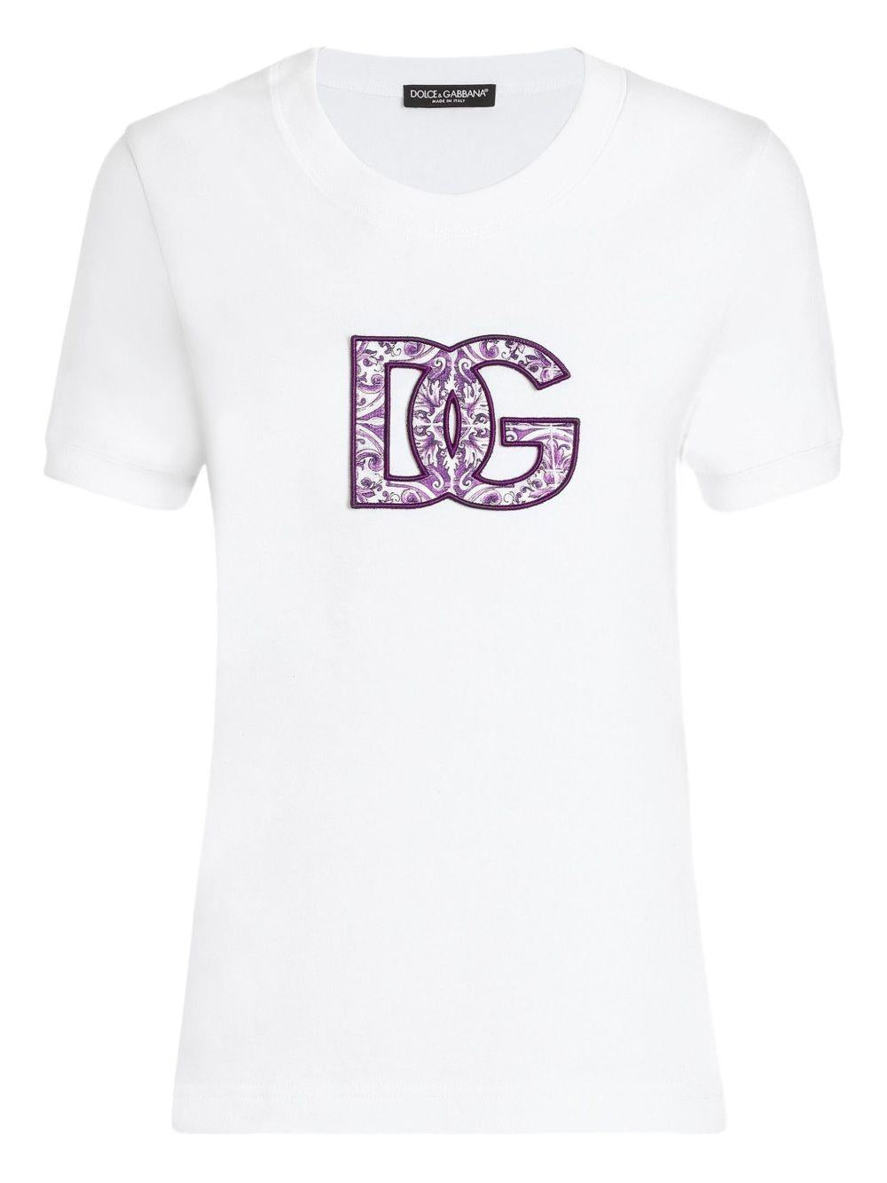 logo-appliqué cotton t-shirt F8N08Z GDC6UW0800 DOLCE & GABBANA 