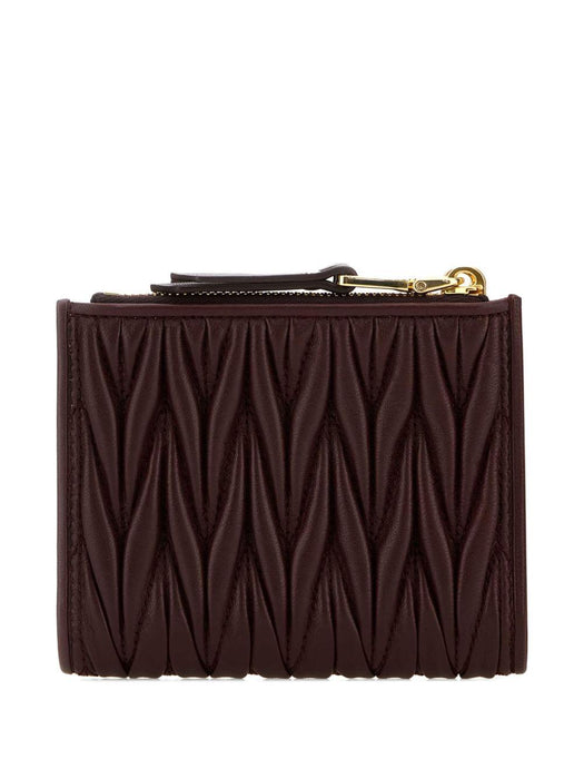 matelassé zip-around wallet 5ML024 AFPPF0007 MIU MIU 