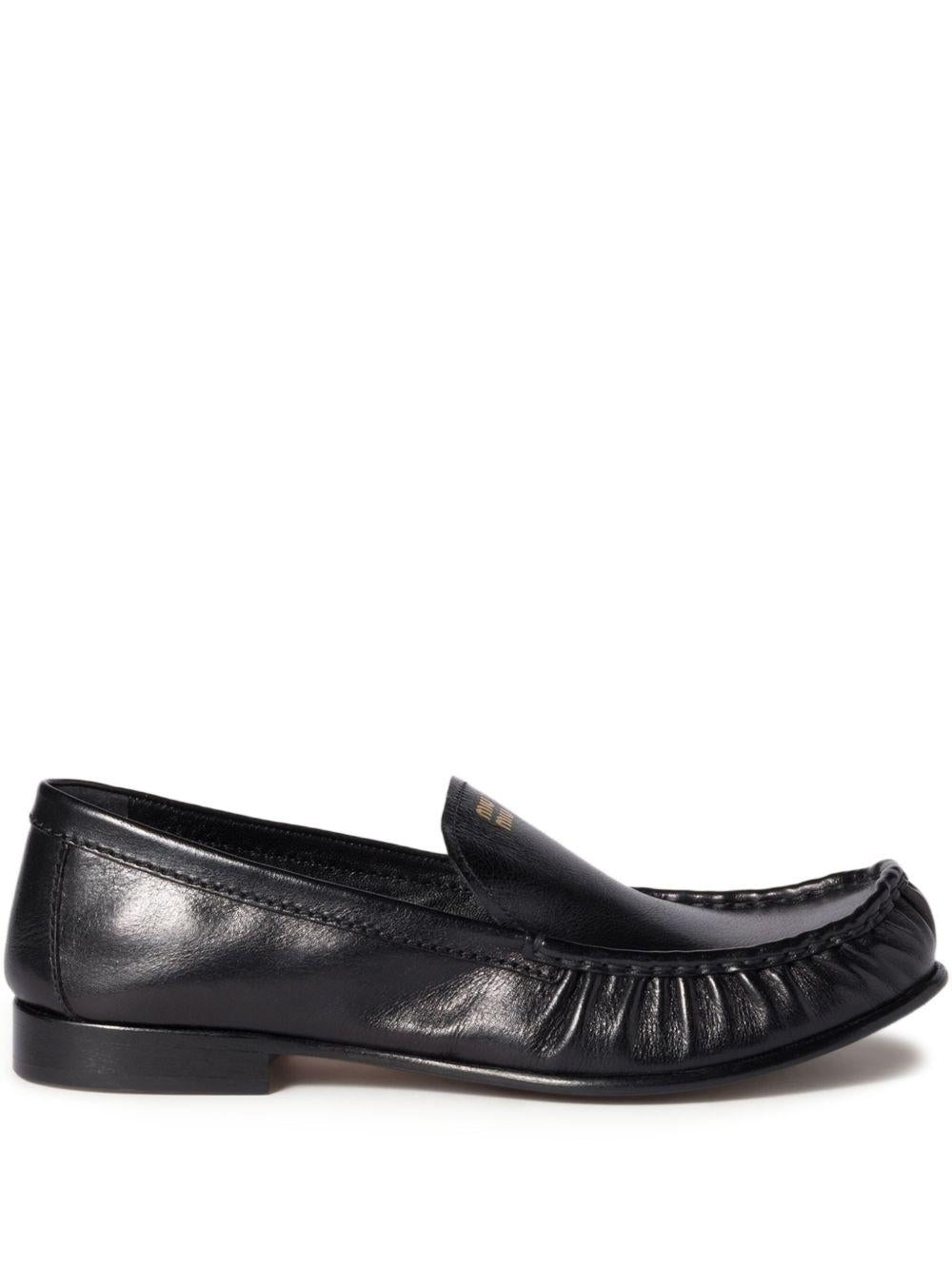 embossed-logo loafers 5D499E F 015 007F0002 MIU MIU 