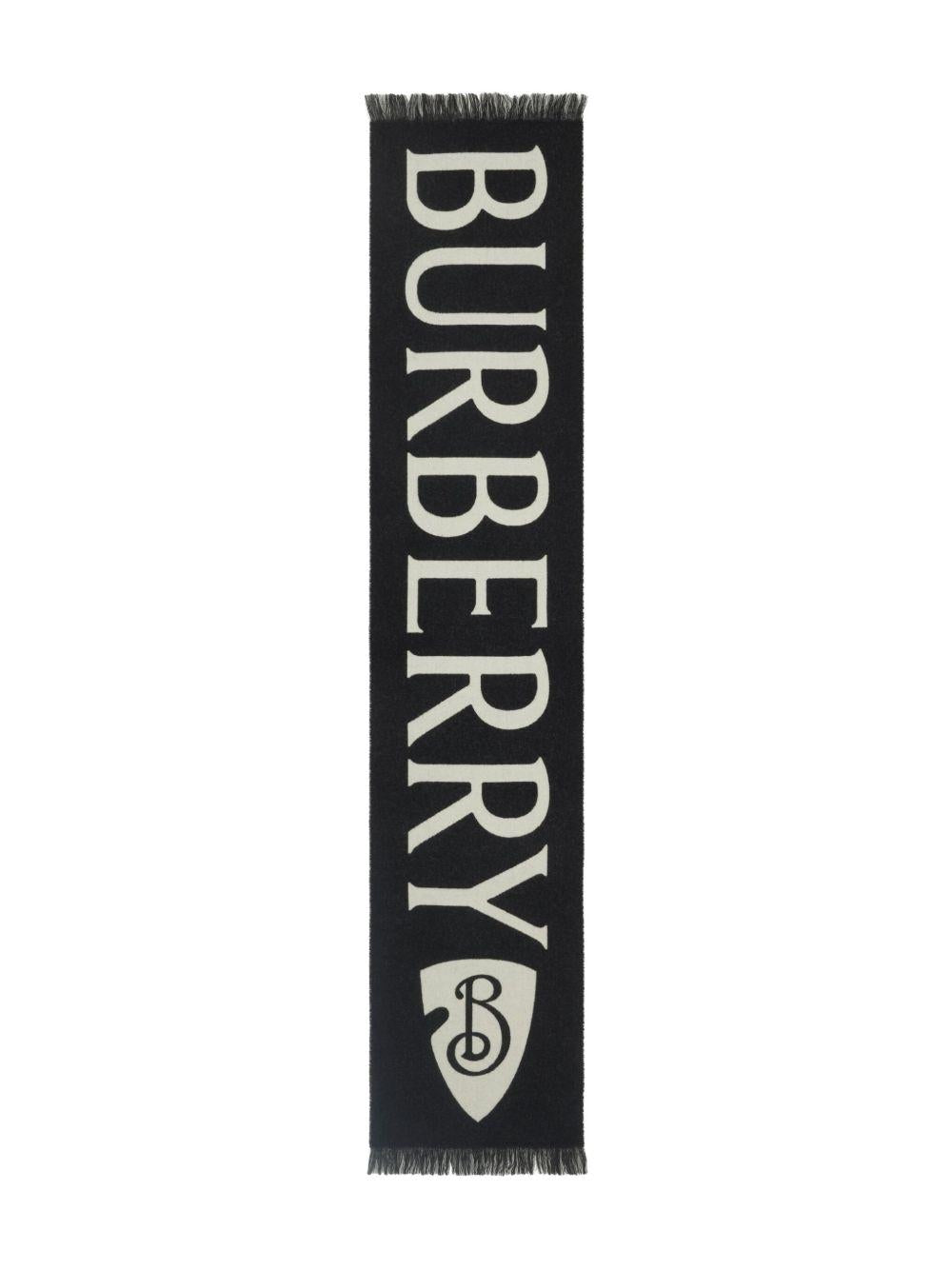 logo-jacquard wool scarf 8109563 C1343 BURBERRY 