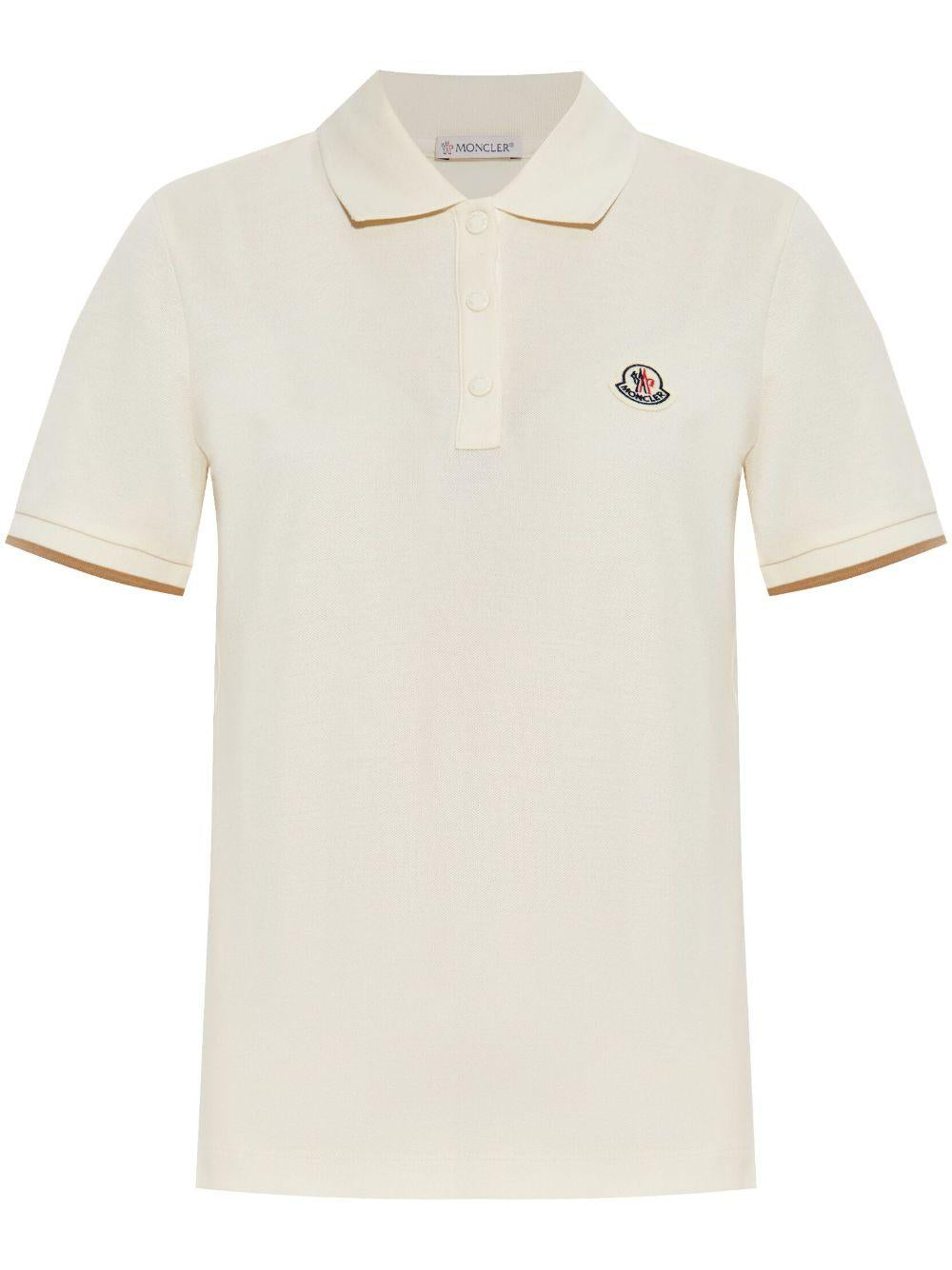 logo-patch piqué polo shirt<BR/><BR/> L10938A00004 84720034 MONCLER 
