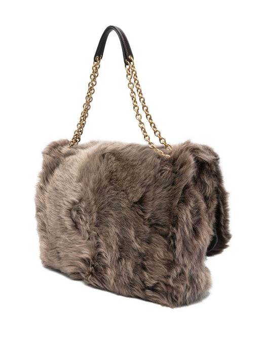 logo-plaque shoulder bag<BR/> 800628 HAAMX2912 SAINT LAURENT 